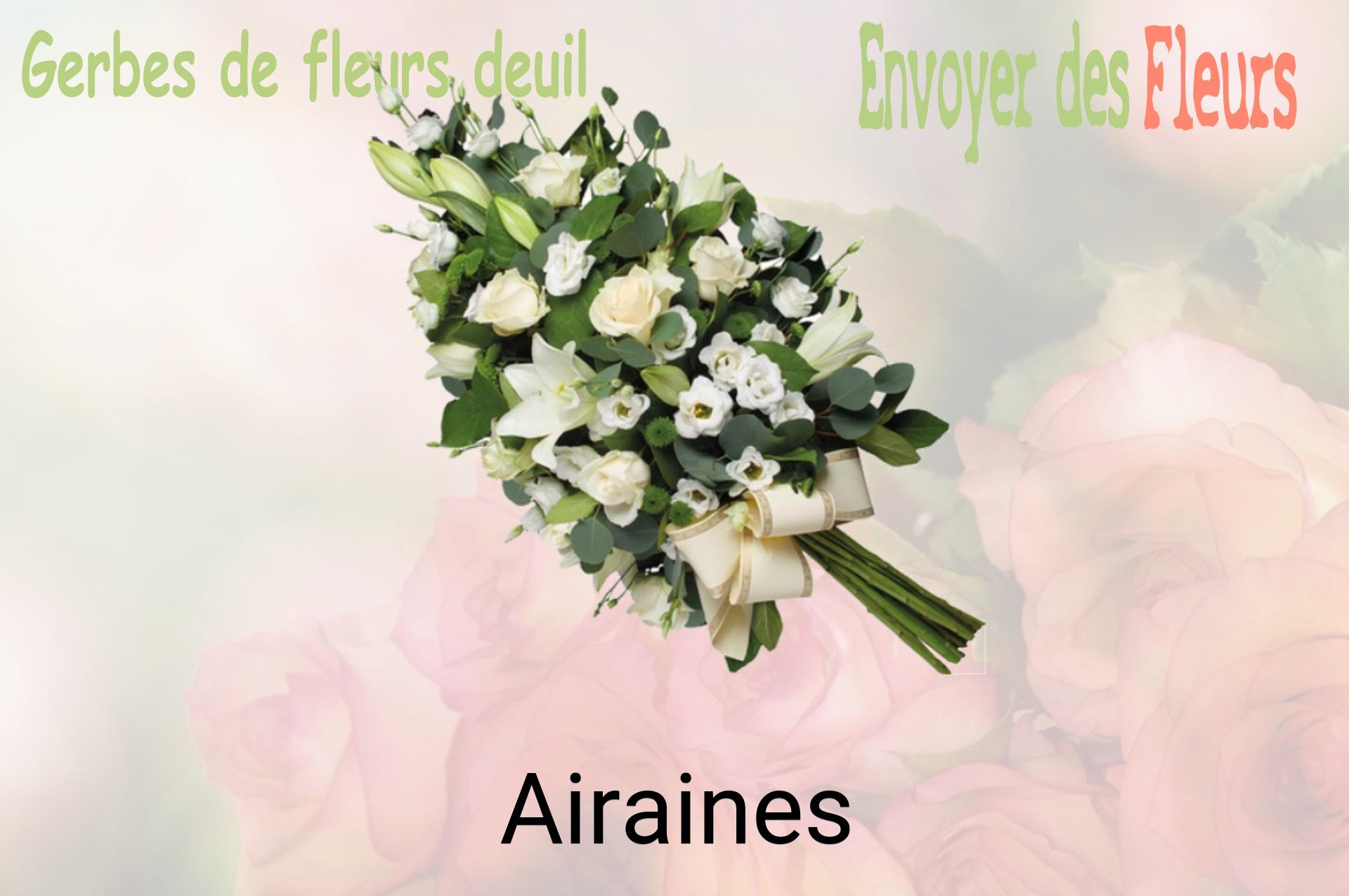 Gerbe de fleurs de deuil livrée à Airaines